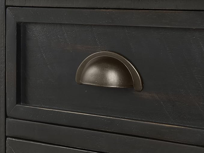 Martin Svensson Home, Chairside Table, Black with Brown Top