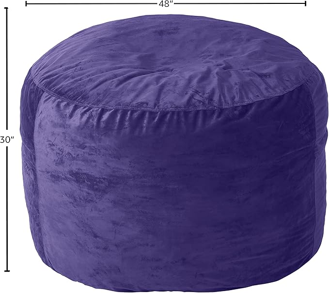 Sofa Sack Bean Bag Chair Cover, 4-Feet, Purple