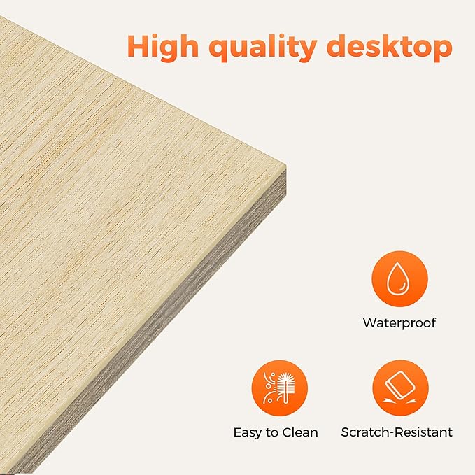 Rolling Computer Desk with Wheels, Gaming Desk for Small Spaces, Modern Simple Style Table for Home Office, Study Writing Table (Caster, Oak, 40 inch)