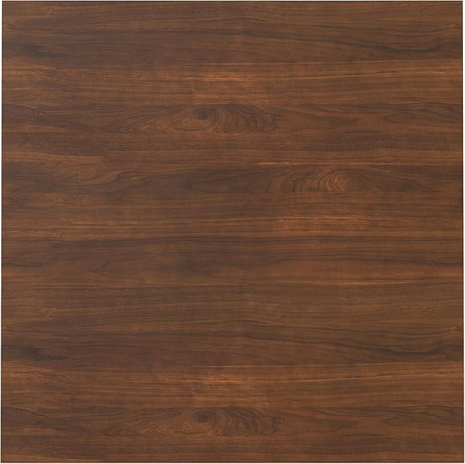 SIMPLIHOME Wilson Square Dining Table, Solid Wood Walnut Veneer, 54-inches Square, Transitional-Style Kitchen Table for up to 8 People