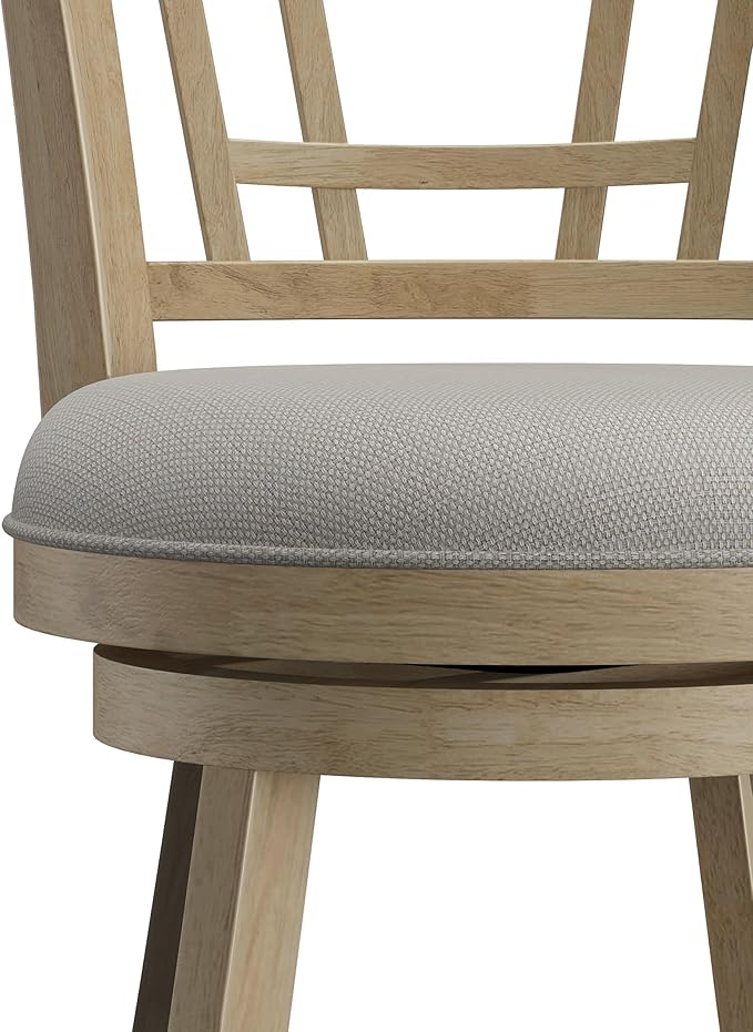 Hillsdale Fairfox 24.5" Wood Swivel Counter Height Stool, Natural
