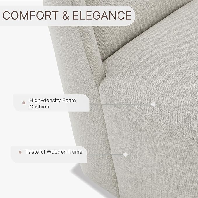 Dining Chairs with Casters No Assembly Upholstered Wingback Single Sofa Armless Deskchair for Bedroom Waiting Room Kitchen Diningroom