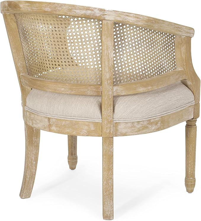 Christopher Knight Home Steinaker Accent Chair, Beige + Natural