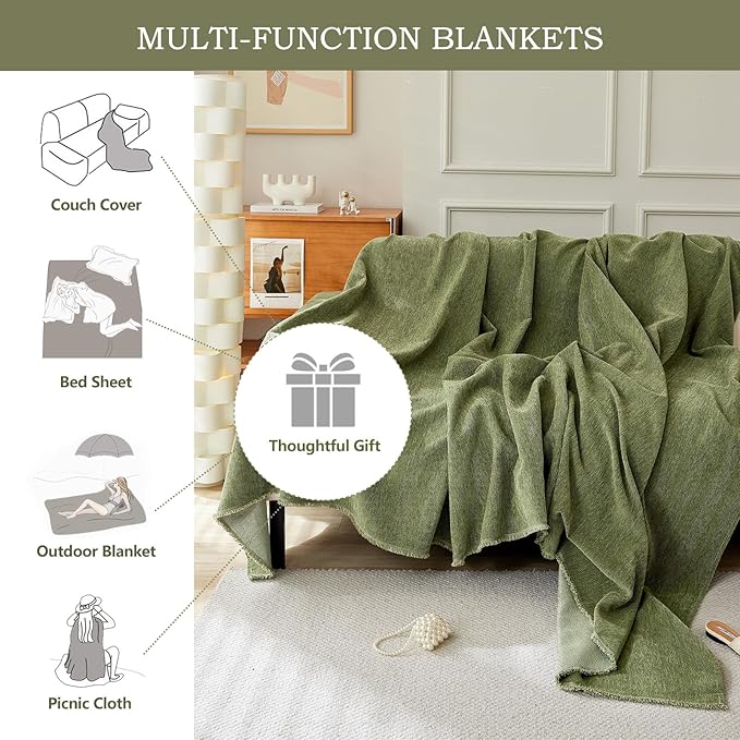 STACYPIK Breathable Matcha Green Sectional Couch Covers Thick Sofa Cover for Dogs Herringbone Pet Protector for 3 Cushion Couch L Shape Sofa Cover Futon Cover Decorative for Couch-71X134IN