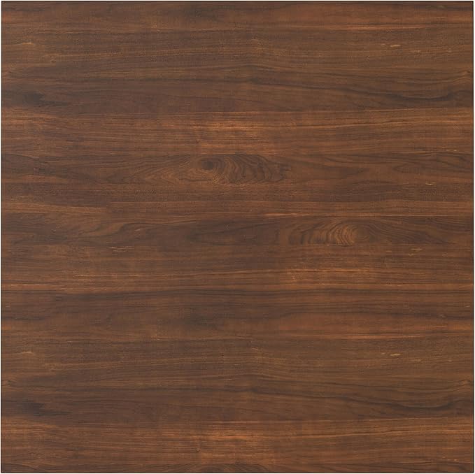 SIMPLIHOME Eastwood Square Dining Table, Solid Wood Walnut Veneer in Walnut, 54 x 54 inches, Contemporary-Style Large Square Kitchen Table for up to 8 People