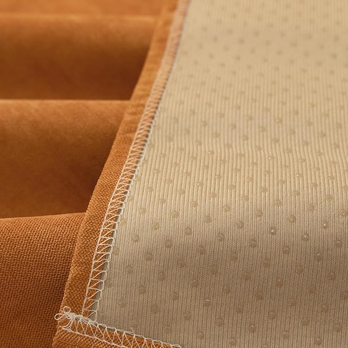 STACYPIK Waterproof Orange Couch Cover for Dogs, Washable Sofa Cover for 2 Cushion Couch, Anti-Cat Scratch Furniture Protector, Anti-Slip Pet Couch Protector,Tear Resistant Futon Cover-71X71IN