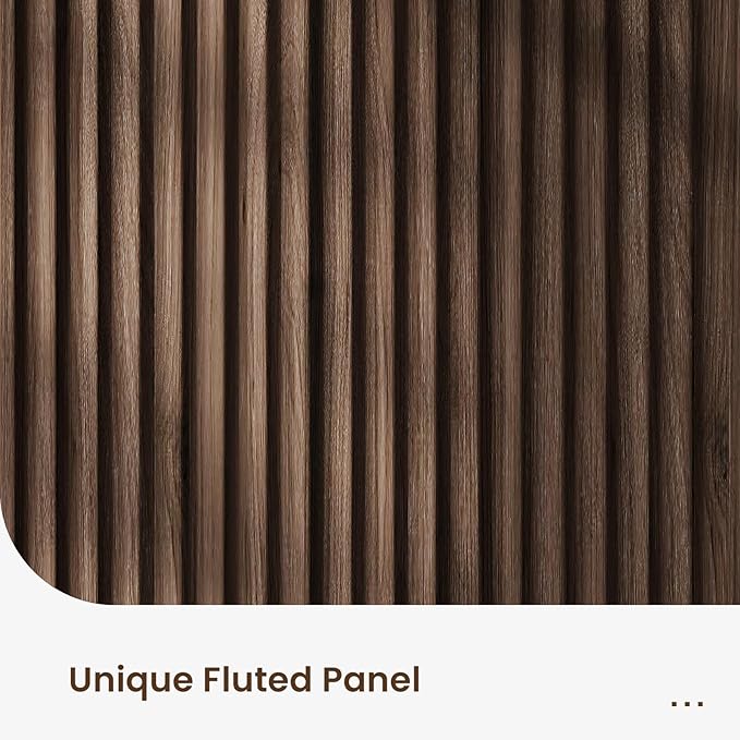 Buffet Cabinet with Storage, Fluted Multifunctional Storage Cabinet with 2 Doors, Sideboard Cabinet with Doors Modern Buffet Table Accent Coffee Bar Console Table,fluted buffet cabinet