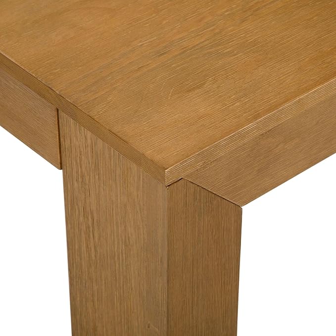 Plank+Beam Modern Square Corner Table, 32", Slim Side Table for Living Room, Mini End Table for Small Spaces, Bedside Night Stand, Pecan Wirebrush