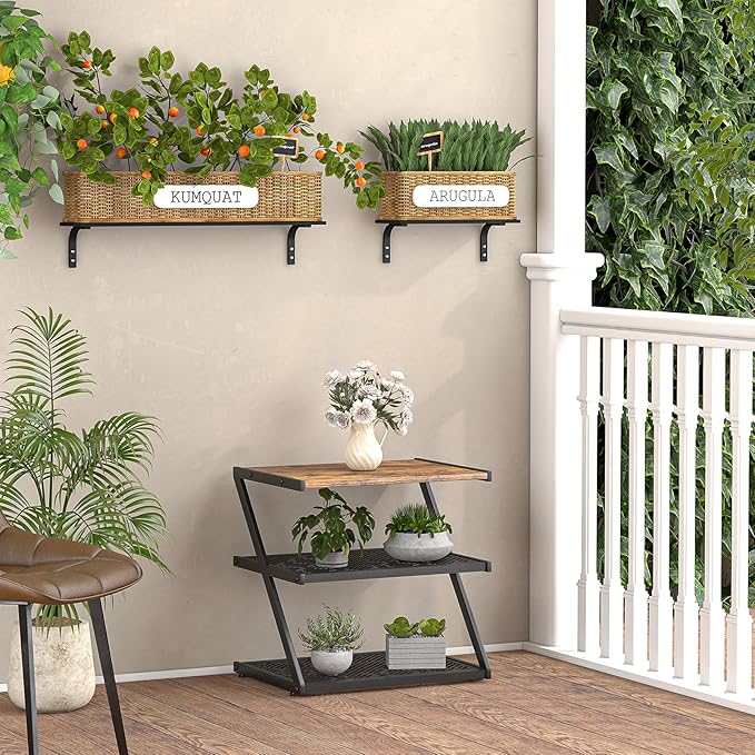 Shoe Rack, Z-Frame Wooden Shoe Shelf with Heavy-Duty Metal Mesh Shelves for Hallway, Living Room, Closet, and Bedroom Organization - Organize Your Shoes in Style (16.54" x 10.24" x 16.14")