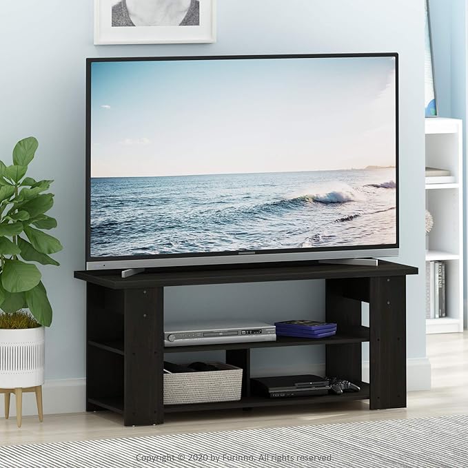 Furinno JAYA TV Stand, French Oak Grey/Black