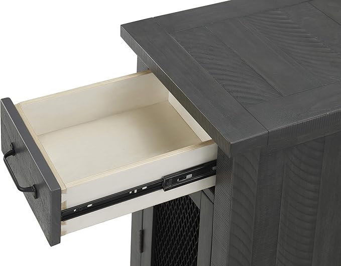 Martin Svensson Home Rustic Chairside Table, Grey