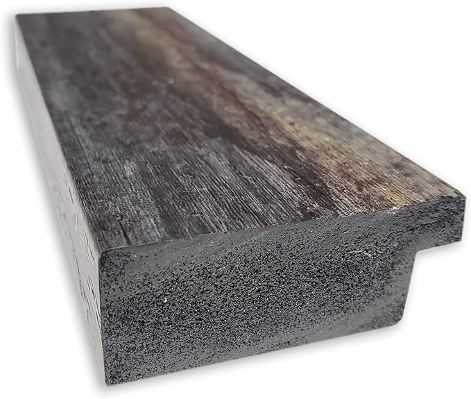 Amanti Art Brown Bathroom Mirror for Over Sink, 29x41 Bark Rustic Char Rectangle Vanity Mirror, Large Country Rustic Frame, Hangs Horizonally and Vertically, Bathroom Wall Decor, Non-Beveled Edge