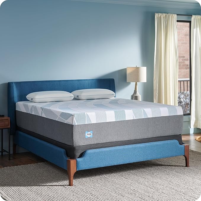 Sealy Dreamlife 14” Hybrid Mattress-in-a-Box, Twin, SealyComfort Gel Memory Foam, SealyResponsive Encased Coils, Machine Washable Cover