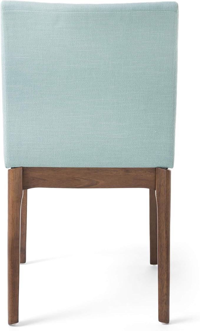 Christopher Knight Home Benson Mid-Century Modern 7 Piece Dining Set, Mint and Walnut