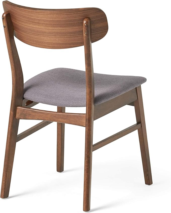 Christopher Knight Home Anthony Mid-Century Modern 7 Piece Dining Set, Dark Gray and Walnut