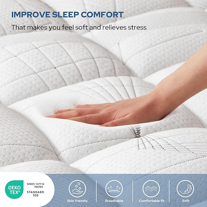 BEDLORE Full Mattress Topper, Viscose Made from Bamboo Soft Pillow Top Mattress Pad, Thick Mattress Cover for Back Pain Relief with 6-15 inches Deep Pocket