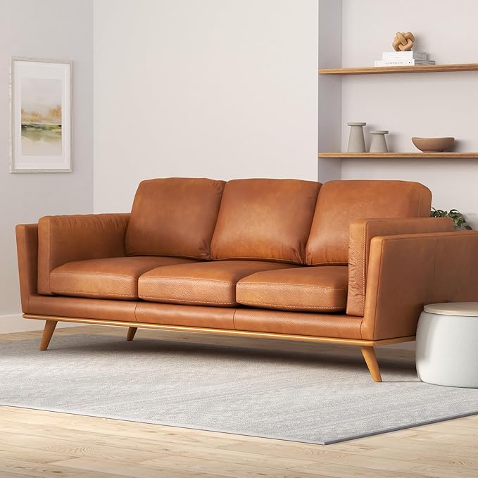 Poly & BARK Cádiz 90" Sofa in Bourbon Tan