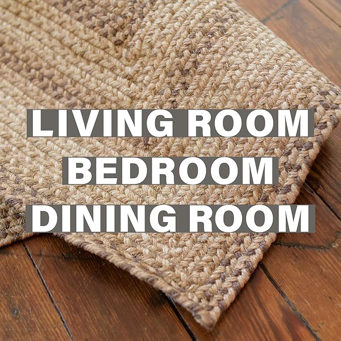 Cookie Dough Brown Area Rugs 4x6' – Large Farmhouse Rugs for Entryway and Bedroom
