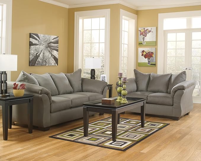 Signature Design by Ashley Darcy Casual Plush Sofa, Grayish Brown