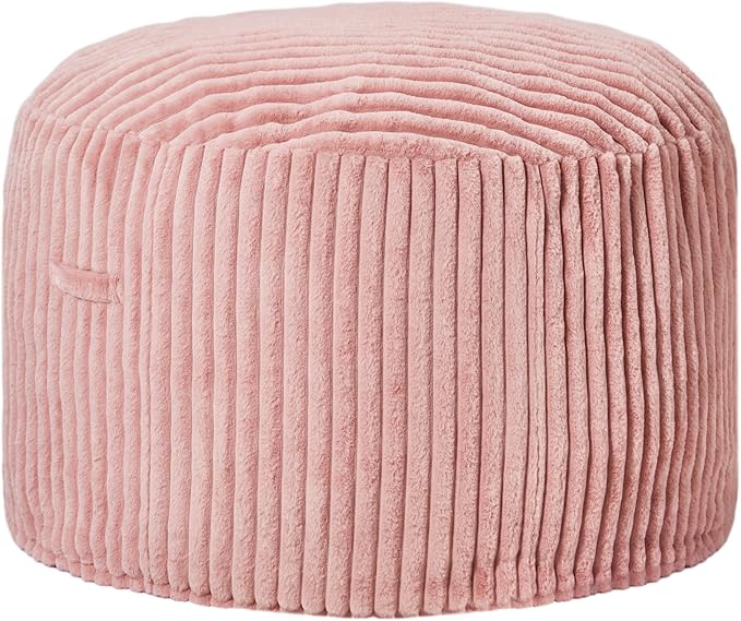 3ft Bean Bag Chairs for Adults Large Beanbag Chair with Stripe Plush Cover Big Bean Bag Chair for Living Room Bedroom Dorm Office