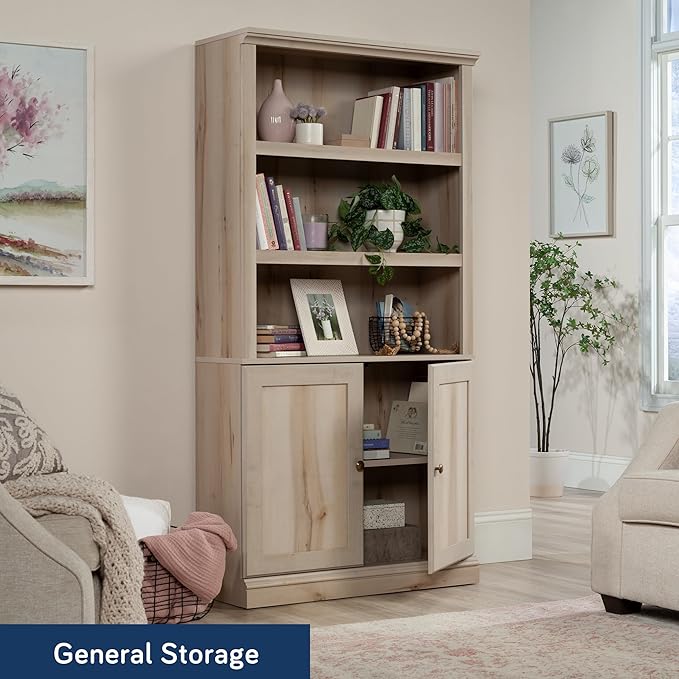 Sauder Miscellaneous Storage Library, Pacific Maple Finish