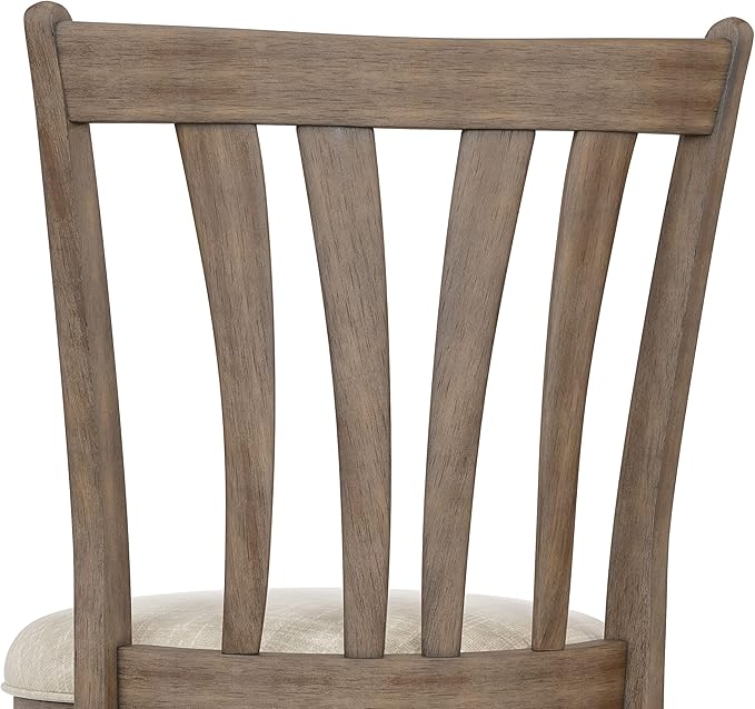 Hillsdale 29.5" Savana Wood Swival Bar Height Stool, Brown Gray