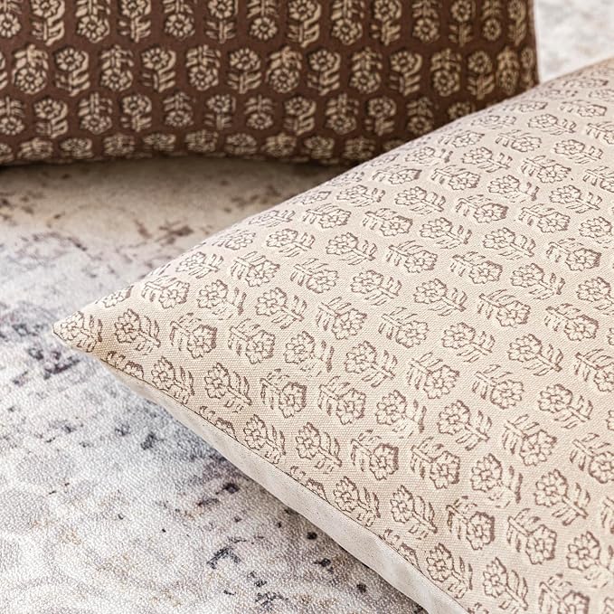 Foindtower Set of 2 Decorative Long Body Lumbar Throw Pillow Covers Vintage Accent Farmhouse Cushion Covers Neutral Home Decor for Sofa Couch Chair Bedroom Living Room Outdoor,14×36 Inch,Ivory Beige