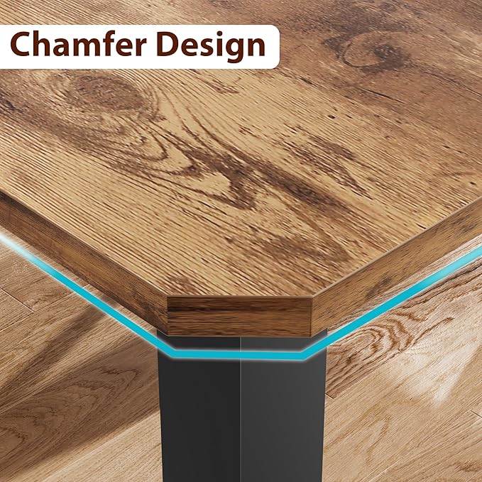 78.7 Inch Long Computer Desk, Large Industrial Office 2 Person Desk Workstation, Study Writing Wide Table,Modern Style Laptop Desk Tables for Home Office Bedrooms