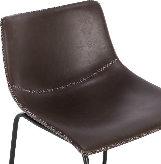 EdgeMod Brinley Counter Stool in Brown (Set of 3)