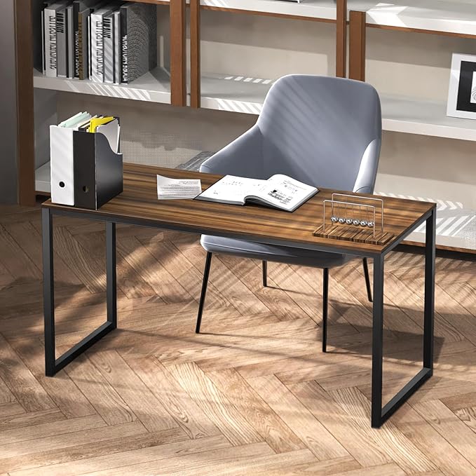 SHW Mission 48-Inch Home Office Computer Desk, Walnut