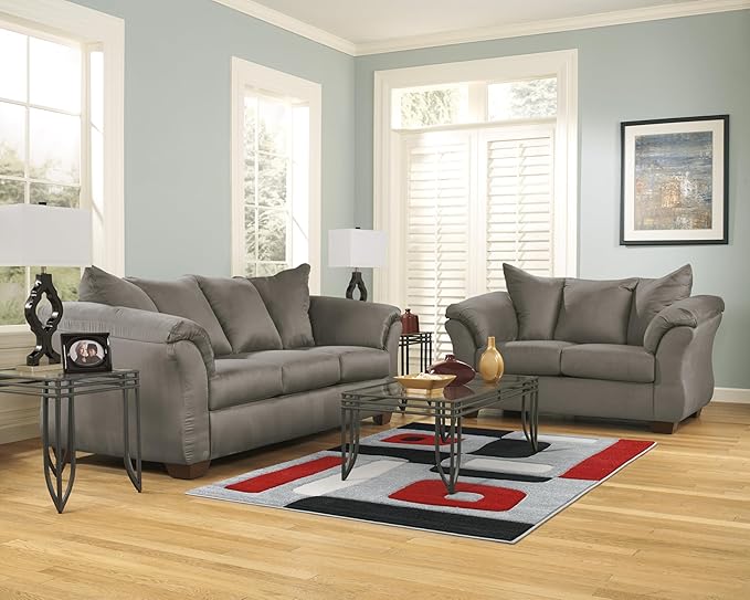 Signature Design by Ashley Darcy Casual Plush Sofa, Grayish Brown