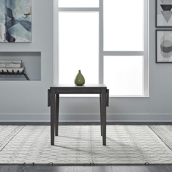 Liberty Furniture Industries Tanners Creek Drop Leaf Table, W29 x D47 x H30, Medium Gray