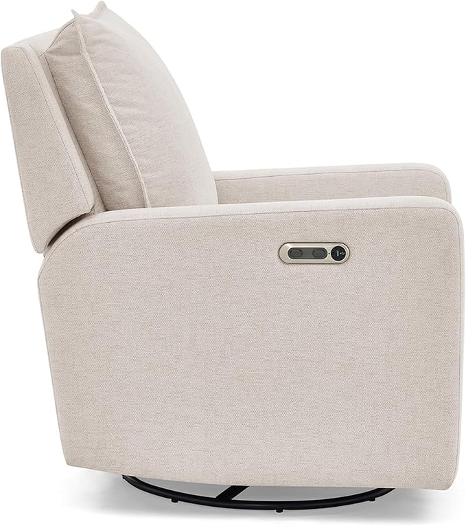 Delta Children babyGap Harlowe Power Recliner with USB-A and Type-C Ports Greenguard Gold Certified – Stain-Resistant Performance Fabric is Oeko-TEX Standard 100 Certified, Sand