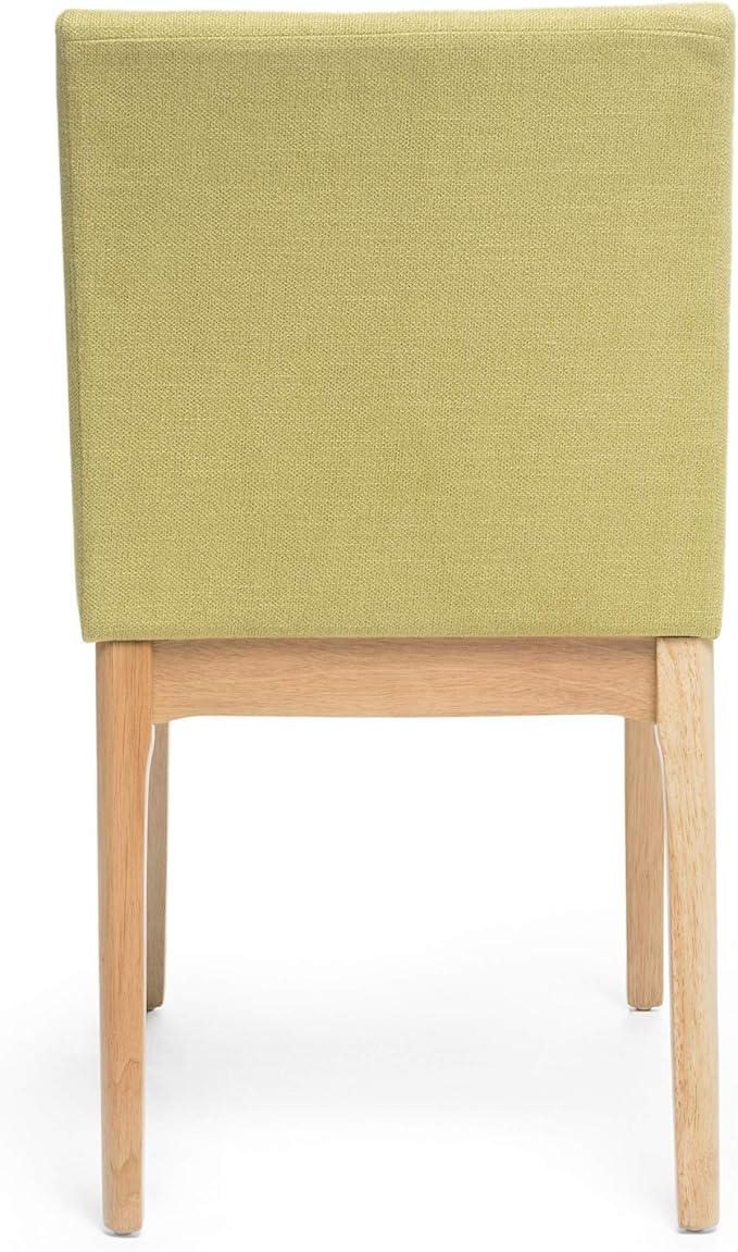 Christopher Knight Home Benson Mid-Century Modern 7 Piece Dining Set, Green Tea and Natural Oak