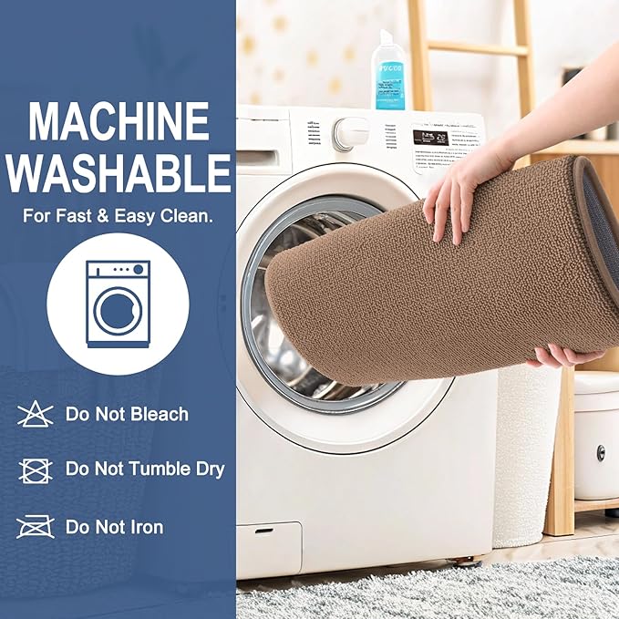 OLANLY Thick Memory Foam Bath Mat Rug 24x16, Extra Soft Absorbent Bathroom Rug, Quick Dry Bath Mats, Non-Slip, Machine Washable Carpet for Bathroom, Tub and Shower, Home Decor Accessories, Mocha