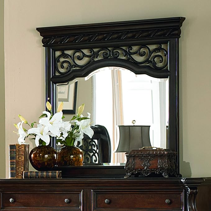Liberty Furniture Industries Arbor Place Bedroom Landscape Mirror, 46" x 3" x 45", Brownstone Finish
