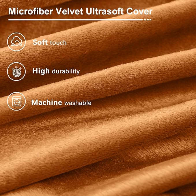 Bean Bag Chairs for Adults - Giant Bean Bag Chair Convertible Bean Bag Bed - Beanbag Chair with Micro Fiber Cover/Furniture Foam Filler - Floor Couch Sofa in Bedroom Dorm Room - Queen Golden Brown