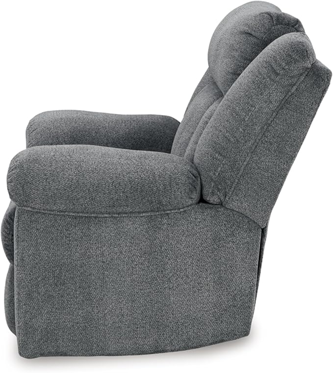 Signature Design by Ashley Tip-Off Casual Wall Hugger Power Recliner with Adjustable Headrest and USB Ports, Gray