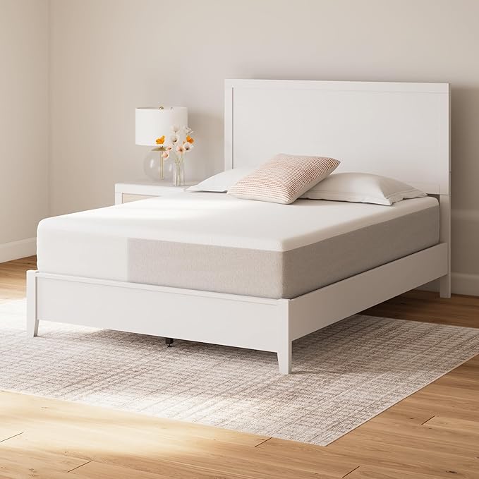 Signature Design by Ashley California King Size Cool Max 12 Inch Medium Plush Cooling Gel Infused Memory Foam Mattress for Pressure Relief, Fiberglass Free, Mattress in A Box