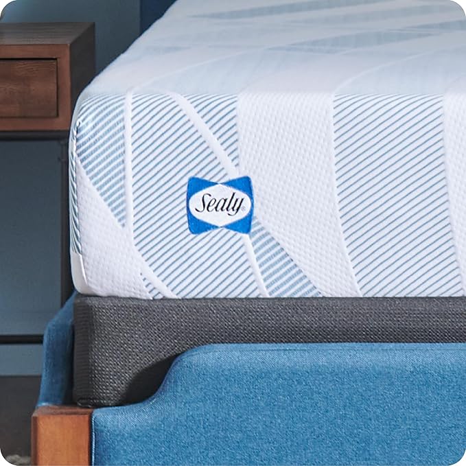 Sealy Dreamlife 10” Foam Mattress-in-a-Box, Twin, SealyComfort Gel Memory Foam, Surface-Guard Technology, 10 Year Limited Warranty, Made in The USA