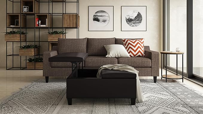 SIMPLIHOME Jenna Industrial 18 inch Wide Metal Round Accent Side Table in Natural for the Living Room and Bedroom