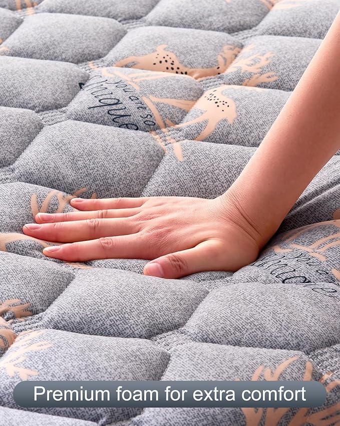 6th Generation Japanese Floor Futon Mattress - Extra-Thick 9-Layer Modern Futon with 100% High-Density Foam, Portable Floor Mattress Sleeping Pad for Adults, Guest Room, Dormitory, Queen Size(60"X80")