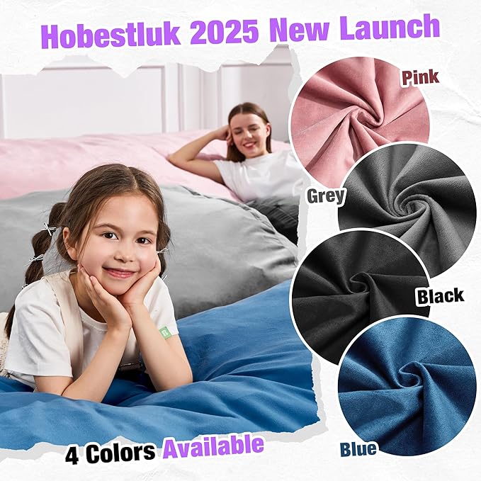 Hobestluk 4FT Bean Bag Chair Large Beanbag with Removable Cover Adult Bean Bag Chair with Portable Handle Desgin for Living Room Bedroom (Black, 4FT)