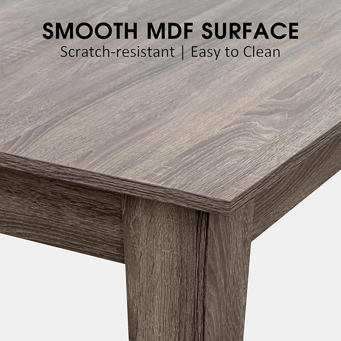 Expandable Dining Table, Convertible Table for Dining Room, Kitchen and Small Spaces, for 6-10 People, Dark Oak