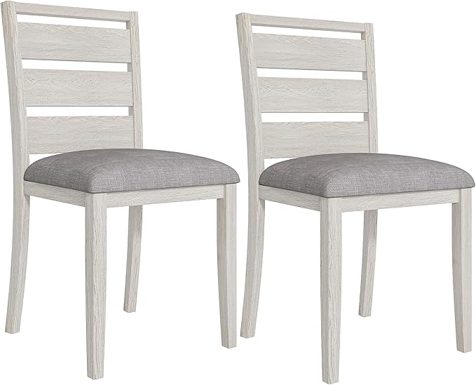 Solid Wood Dining Table, Part of Dining Table Set- Mix and Match Table, Chair, and Bench Sold Separately for Dining Room, Kitchen, Grey