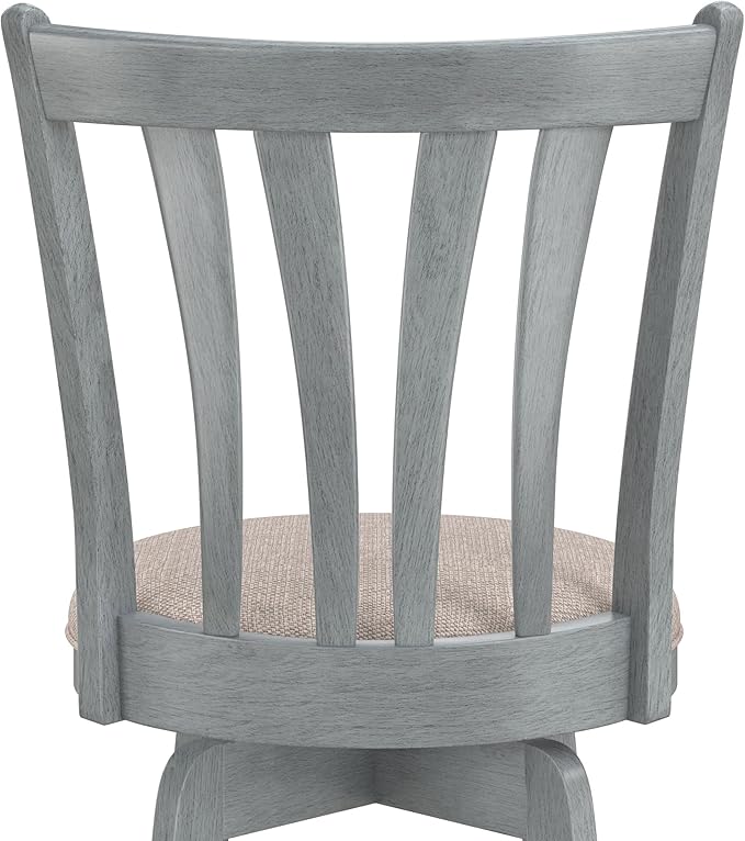 Hillsdale Furniture Savana Wood Bar Height Stool, 30" high, Blue Wire Brush