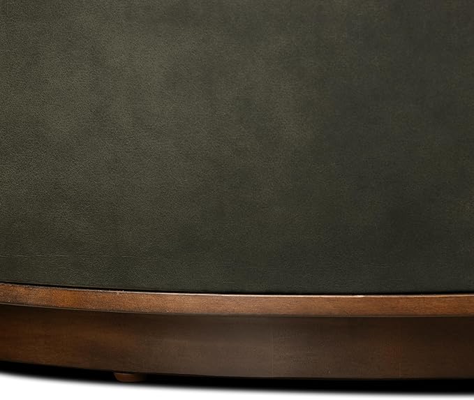 POLY & BARK Herve Storage Ottoman in Olivine Green