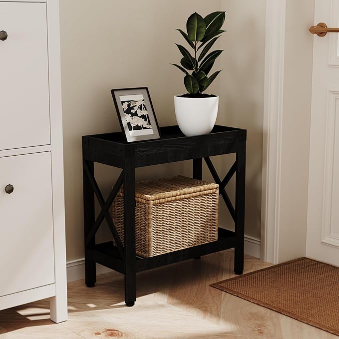 Narrow Side Table, End Table,Sofa Side Table, End Table Nightstand for Bedroom, Living Room, Small Spaces