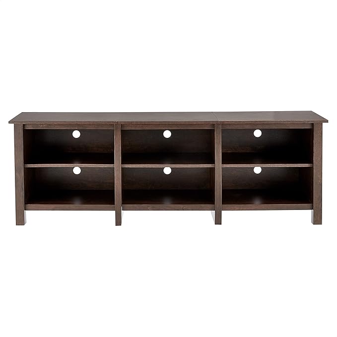 ROCKPOINT 70inch TV Stand Storage Media Console Entertainment Center,Espresso