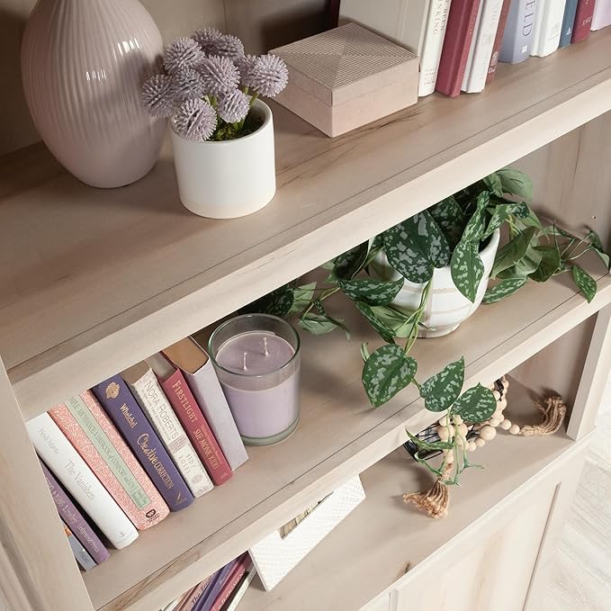 Sauder Miscellaneous Storage Library, Pacific Maple Finish